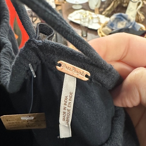 Free people somewhere sunny black tiered dress new with tags - Picture 6 of 7